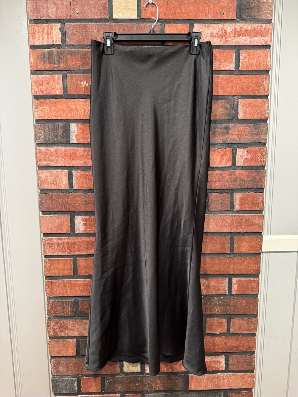 Babyboo Satin A-Line  Skirt - Black